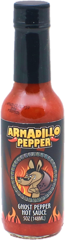 Armadillo Pepper Ghost Pepper Hot Sauce - Hot Sauce (801x802), Png Download