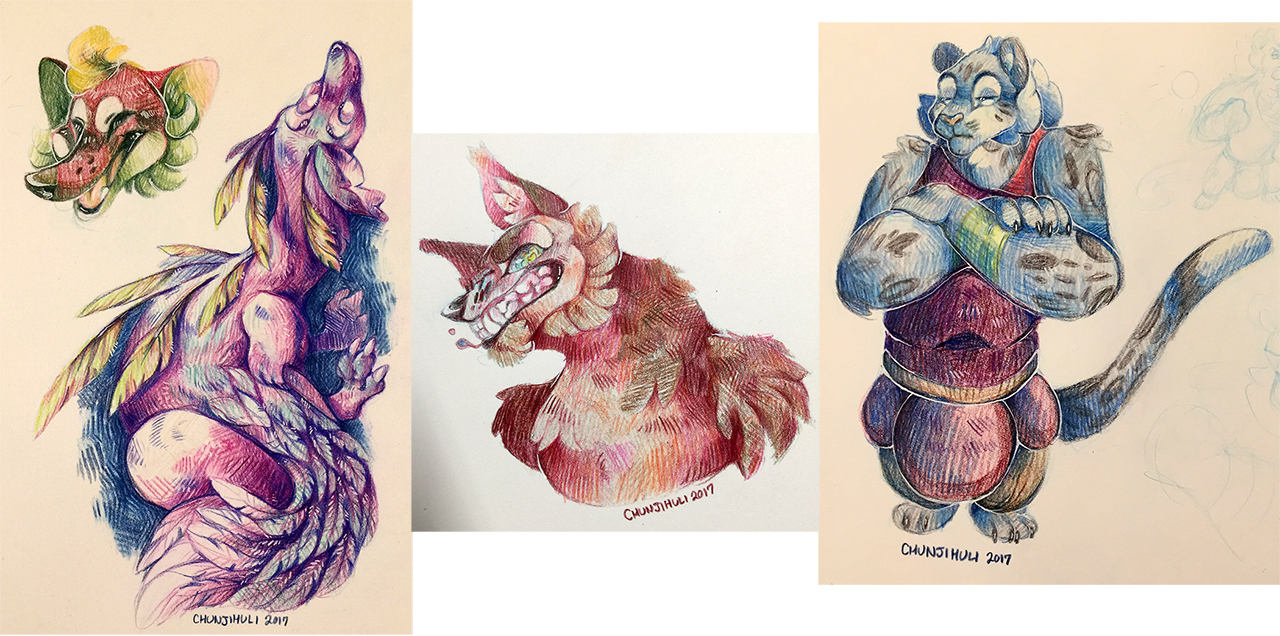 Colored Pencil Drawings - Affinity Photo Drawings (1280x636), Png Download