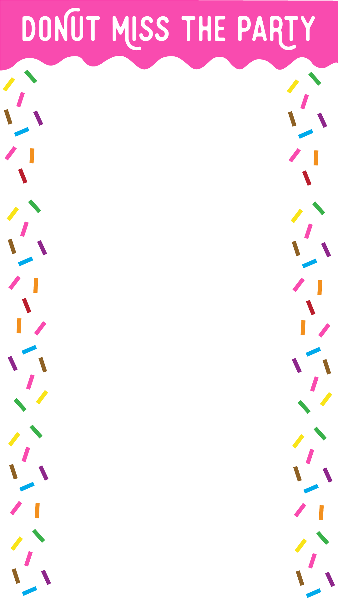 Party Clipart Donut Picture Free Stock - Donut Snapchat Filter (1080x1920), Png Download