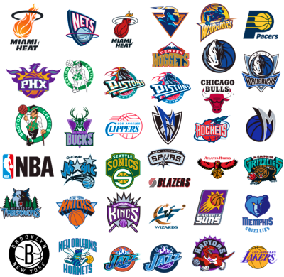 Nba Team Logos 2014 Png - All Nba Teams Png (400x390), Png Download