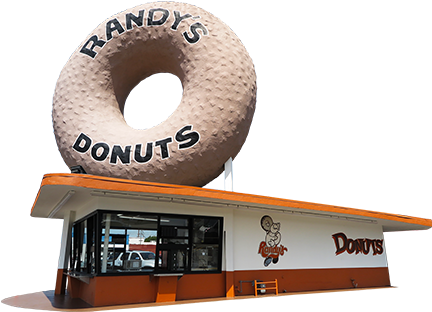 Randy's Donuts (500x354), Png Download