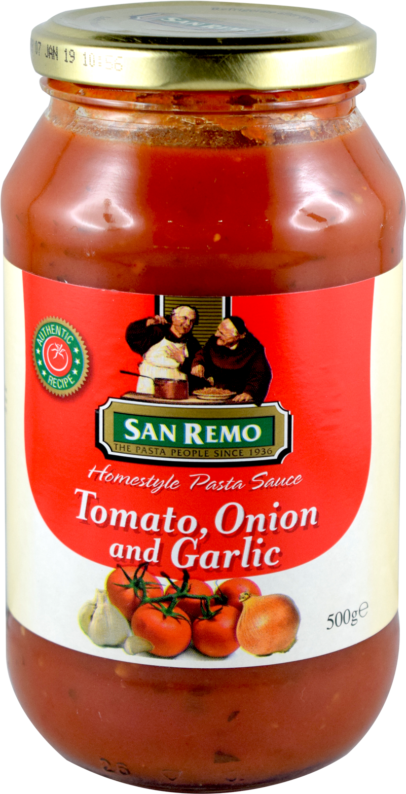 Graphic Library Download San Remo Tomato Onion Garlic - San Remo Pasta Sauce (1600x1600), Png Download