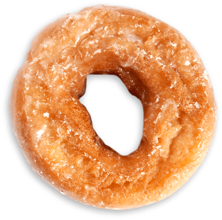 Old Fashion Glazed - Grandad's Donuts (850x850), Png Download