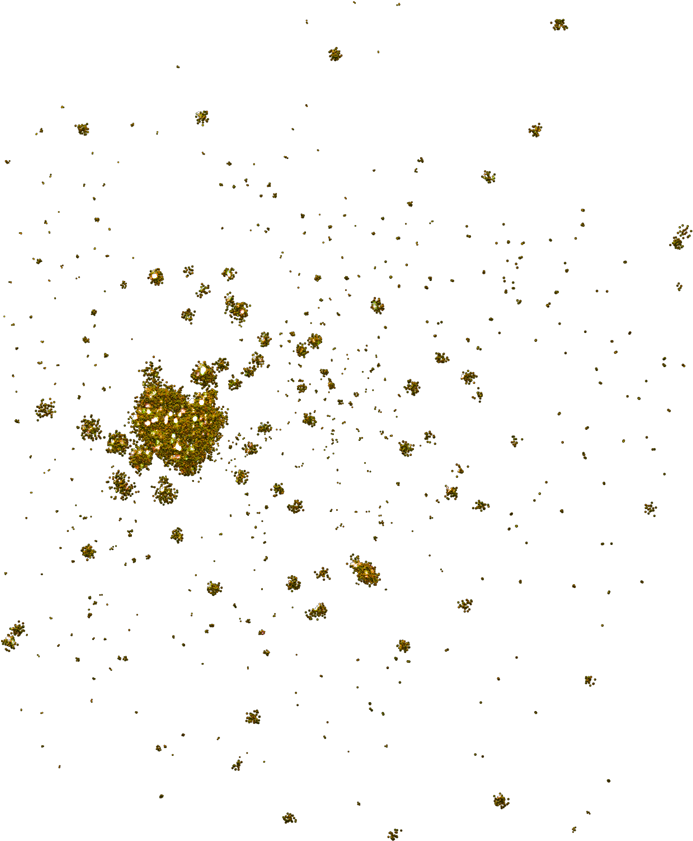 Glitter Clipart Gold - Gold Glitter Splash Png (700x886), Png Download