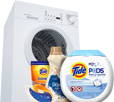 Laundry Room - Tide Pods Free & Gentle He Turbo Laundry Detergent (459x345), Png Download