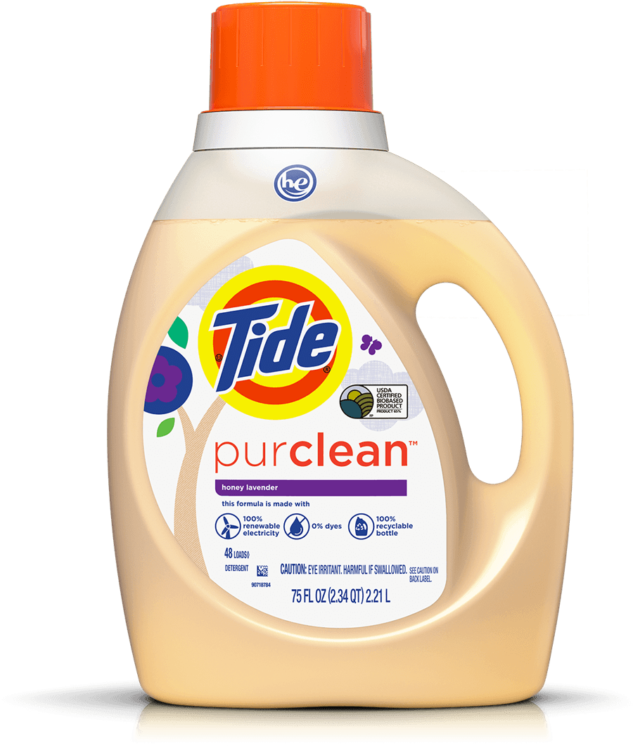 Sort As You Go - Tide Purclean Laundry Detergent Honey Lavender Scent (1210x1210), Png Download