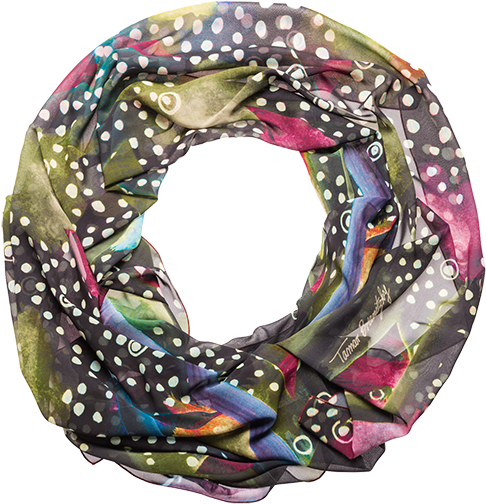 The New 2015 Scarves Collection Has Been Inspired By - Foulard Imprimé, Soirée Châle, Foulard Surdimensionné, (600x584), Png Download