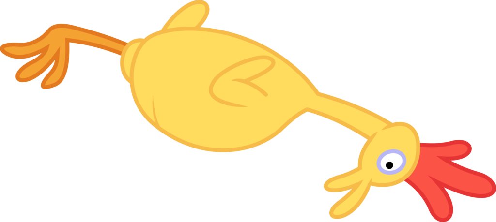 Chicken Clip Art - Rubber Chicken Transparent Background (1024x459), Png Download