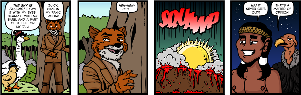 Chicken Little - Cartoon (1100x375), Png Download