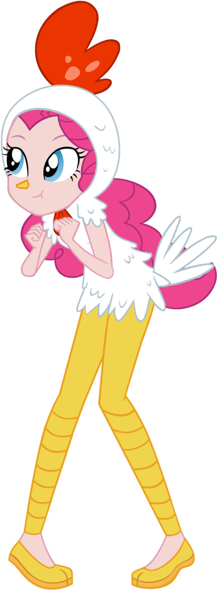 Pinkie Chicken Pie Vector By Invisibleinkdoodles - Chicken Pinkie Pie (628x1272), Png Download
