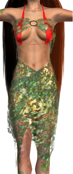 Poison Ivy Dress For Double Helix Conforming Dress - Dress (252x596), Png Download