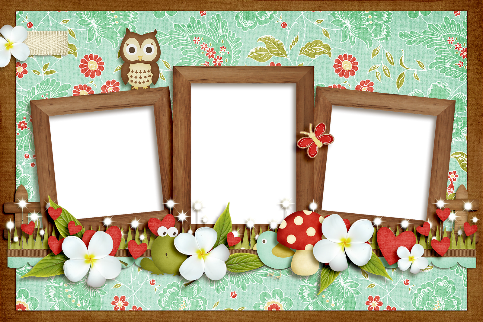 Scrapbook Frames, Scrapbook Sketches, Foto Frame, Fotos - Marcos De 3 Fotos Gratis (1600x1067), Png Download