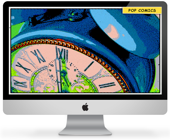 With Five Different Comic Styles Included In The App, - Computer Monitor (580x477), Png Download