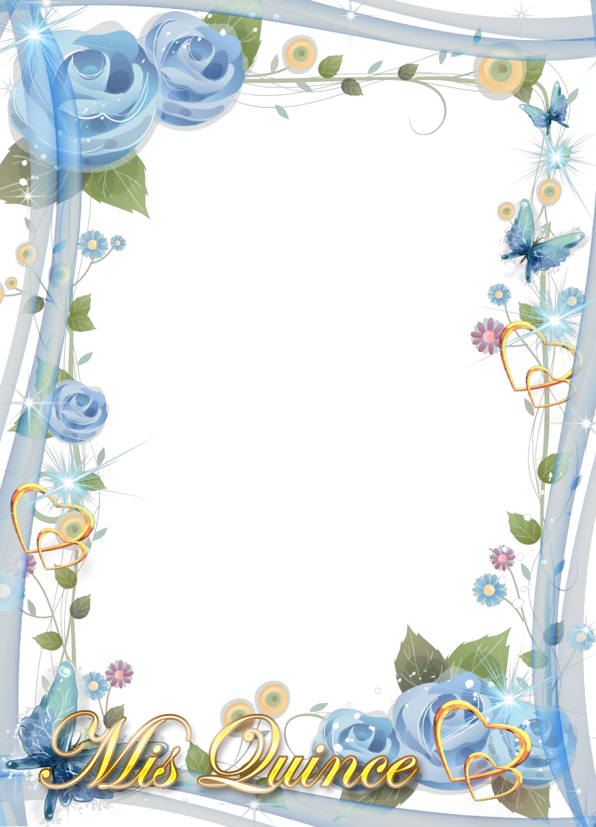 Marco De Fotos 15 Años - Border Design For Wedding Invitation (865x1200), Png Download