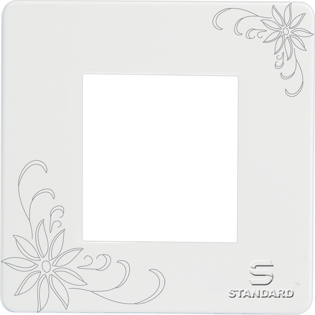2 M Aster Cover Plate White Aster Ivy Modular Range - Sketch (1200x1140), Png Download