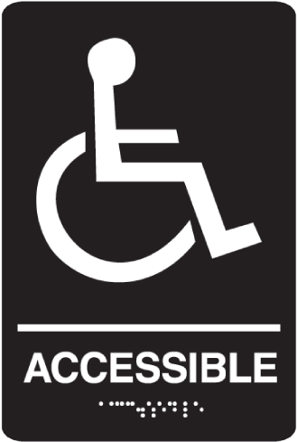 Related Products - Handicap Accessible In Braille (500x500), Png Download