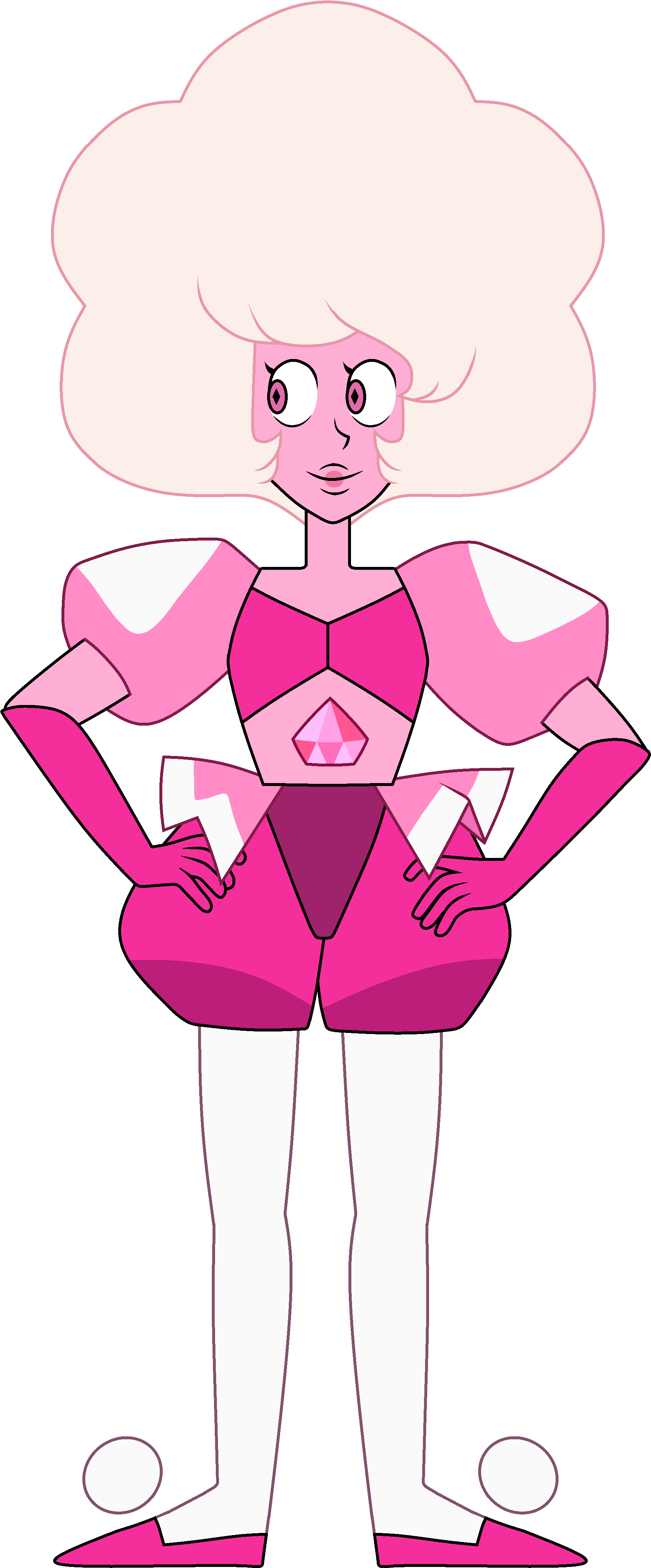 Pink Diamond Model Sheet - Steven Universe Pink Diamond Render (2000x4544), Png Download