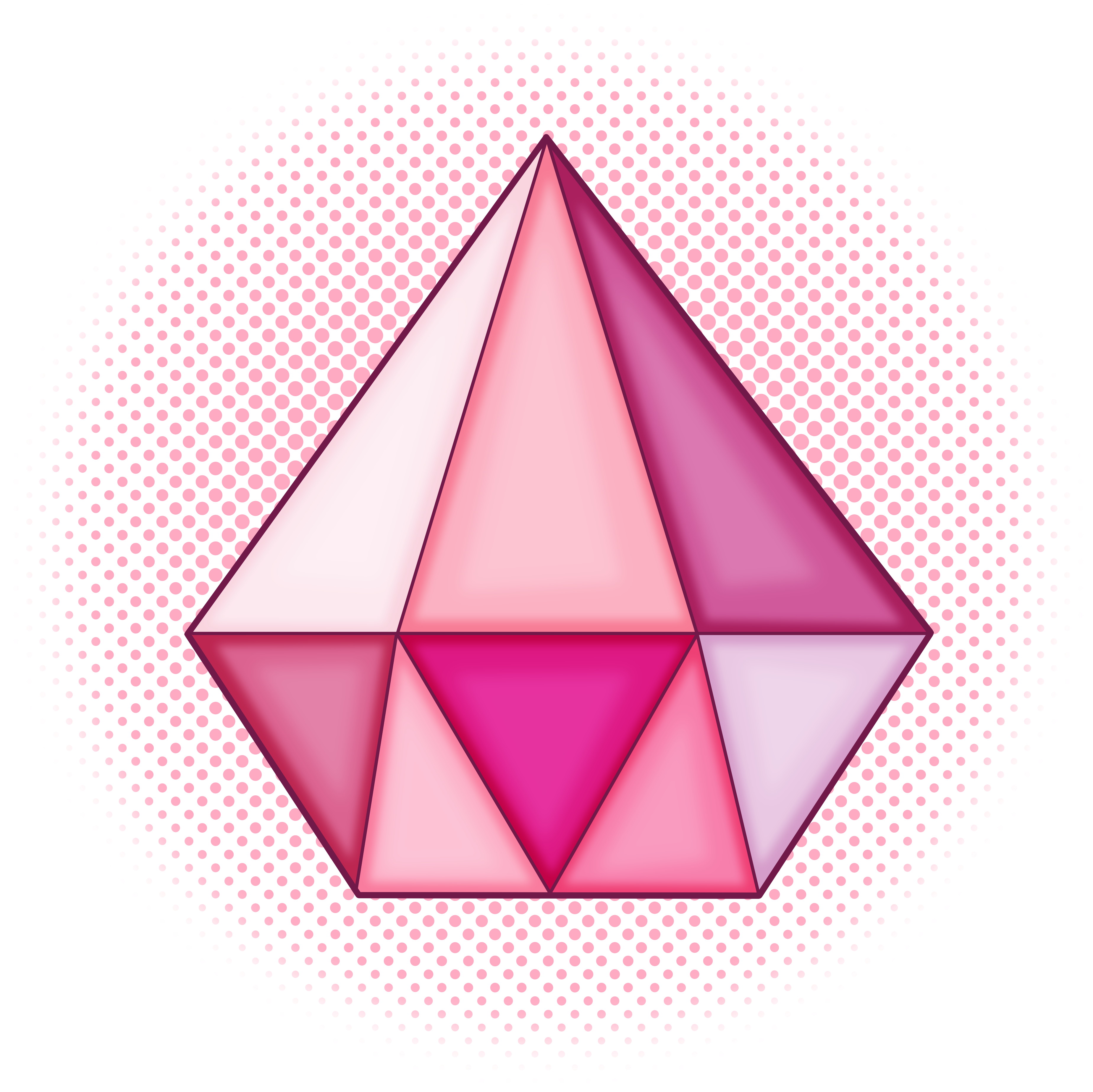 Pink Diamond Gem Version - Pink Diamond Gem (3755x3758), Png Download