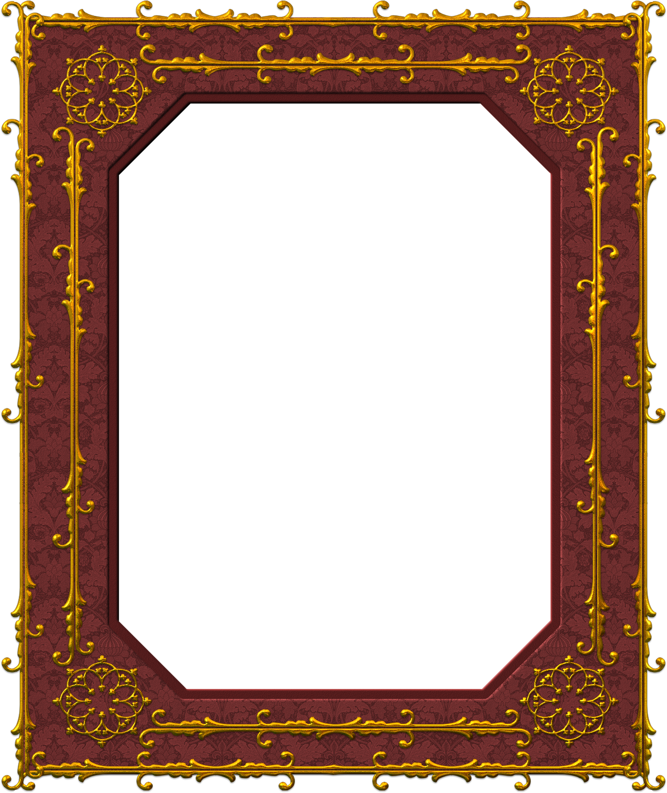 Marcos Gratis Para Copiar Y Descargar Marco De Madera - 18th Century Frame (1345x1600), Png Download