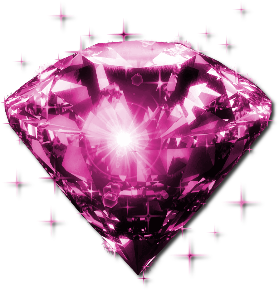 Diamond - Hot Pink Diamonds Png (1014x1041), Png Download