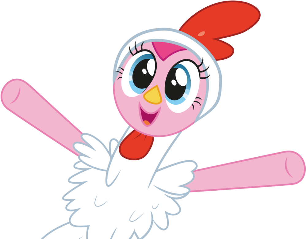 Pinkie Pie The Cuddly Chicken By Annietheeagle - Mlp Pinkie Pie Chicken (999x799), Png Download