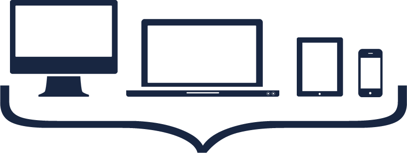 Browsing The Web Can Be Fun Again - Responsive Device Sizes With Transparent Background (816x307), Png Download