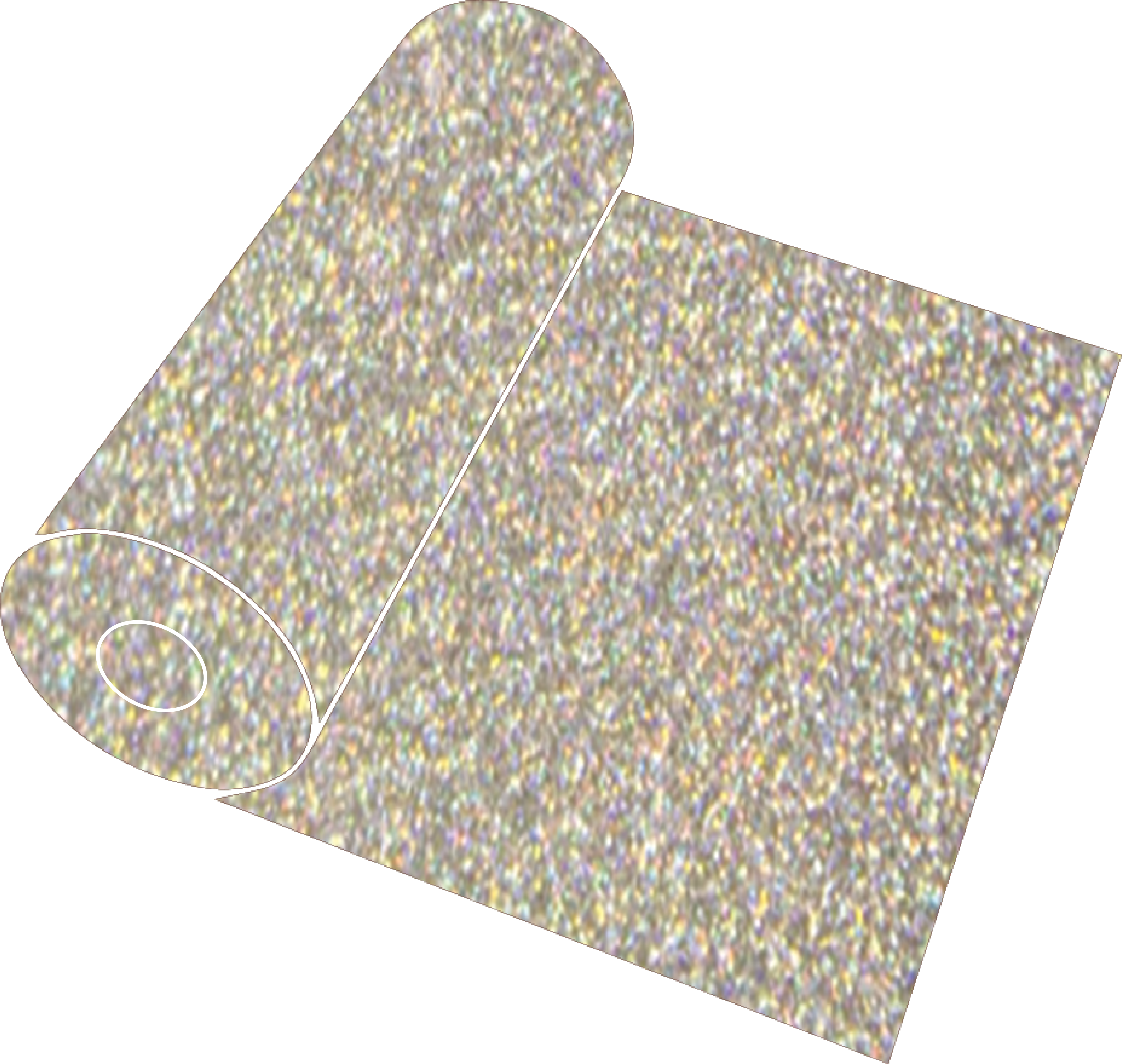 20" Silver Confetti Glitter Roll - Pattern (3864x3684), Png Download