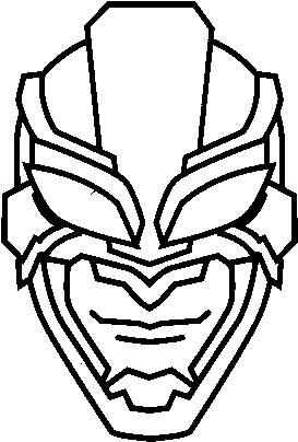 Superhero Mask Coloring Page - Desenho De Super Herói (600x470), Png Download