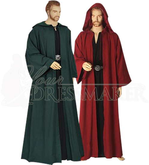 Mens Medieval Ritual Robe/cloak - Clothing (550x550), Png Download