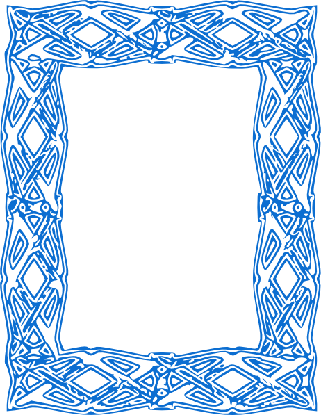 Winter Icy Frame Royalty Free Vector Clip Art Image - Light Blue Border Designs (462x597), Png Download