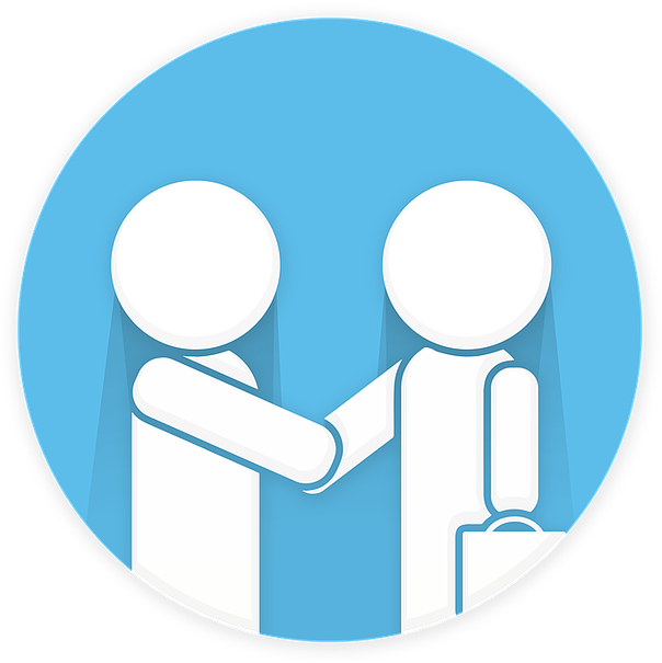 A Red Cape Among White Ones - Customer Satisfaction Blue Icon (640x640), Png Download