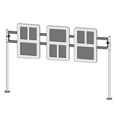 Bsi Zs Mf 1 Zspace Single Menu Frame, Modular, With - Zspace (458x458), Png Download
