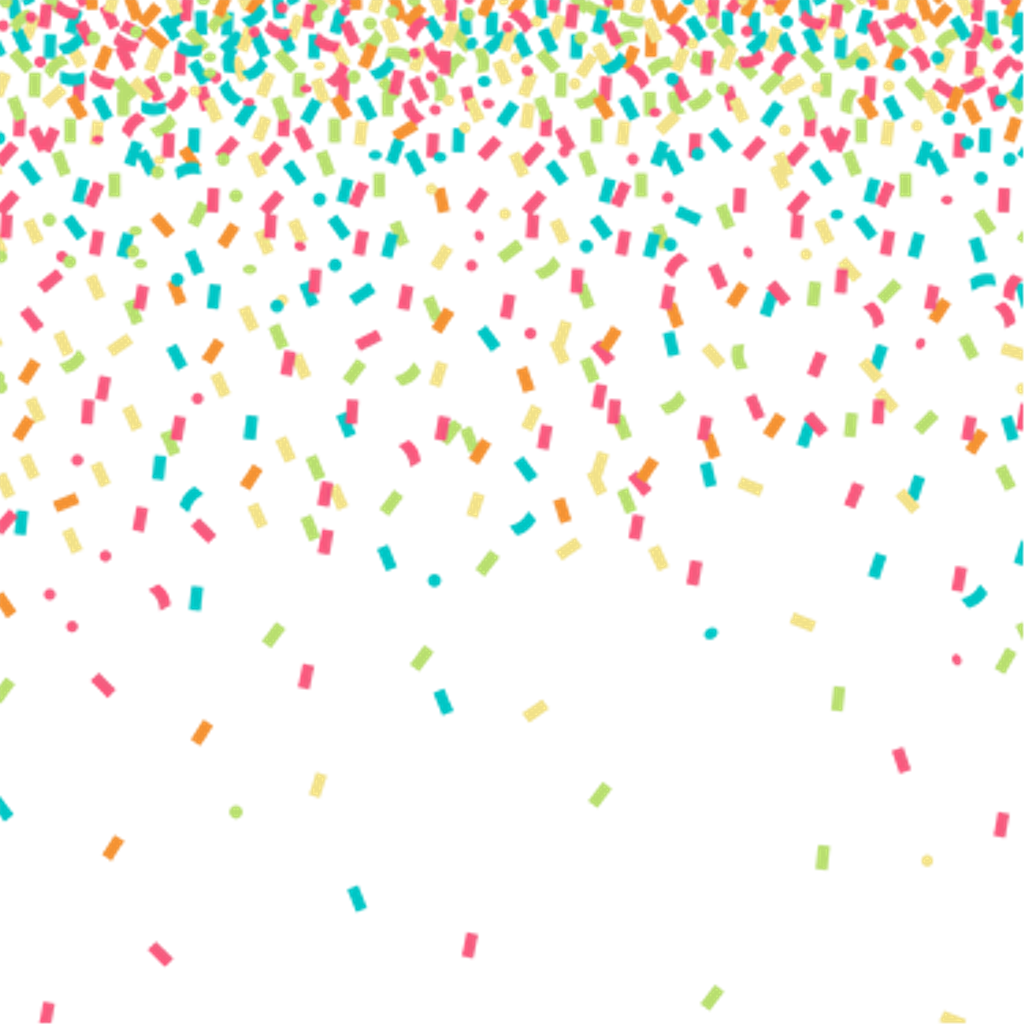 Confetti Clipart Golden Confetti - 2017-2018 Academic Planner By Academic Plannerz (1024x1024), Png Download