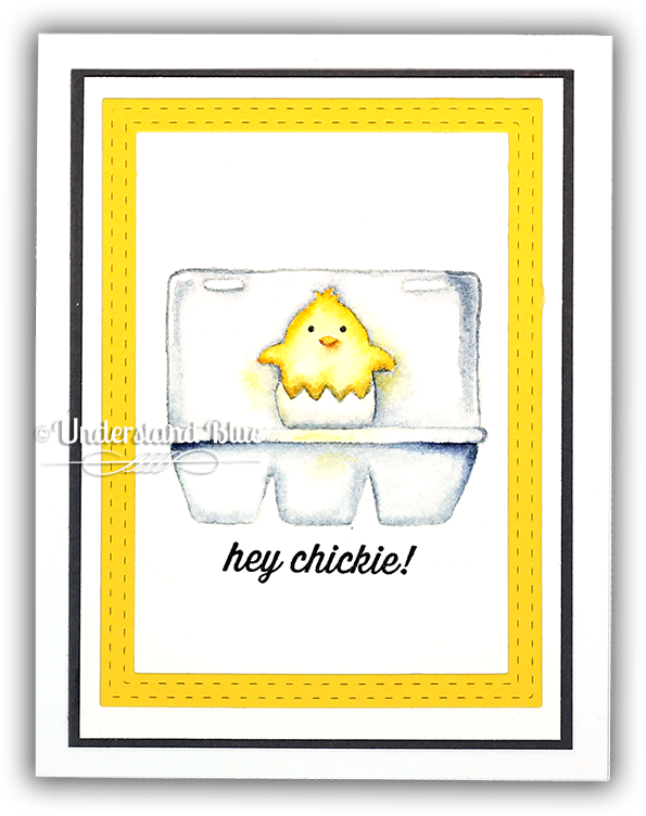 No-line Watercolored Chick By Understand Blue - Geometry (650x770), Png Download