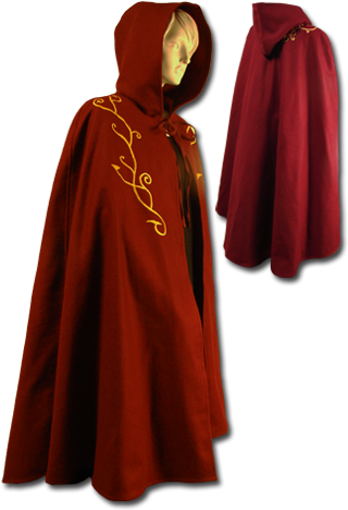 Cape Wool Exclusive, Dark Red - Cloak (350x500), Png Download