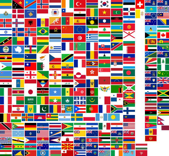 Flags@2x - Visual Arts (576x532), Png Download