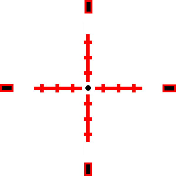 Red Crosshairs Png Vector Free Download - Crosshairs Png (600x599), Png Download