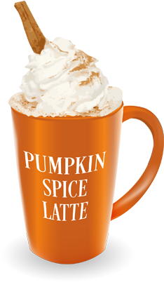 Pumpkin Spice Latte Png (408x408), Png Download