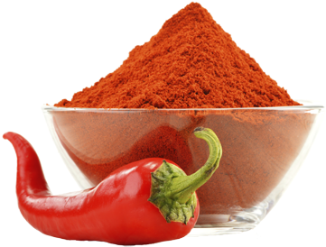 Red Chili Powder - Chilli Powder Bowl Png (416x316), Png Download