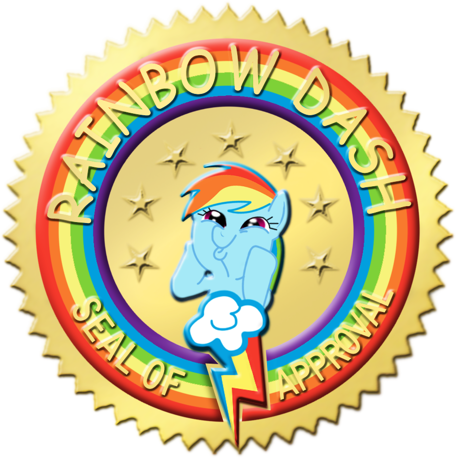 Rainbow Dash Rarity Pinkie Pie Clip Art - Mlp Rainbow Dash Approves (917x922), Png Download