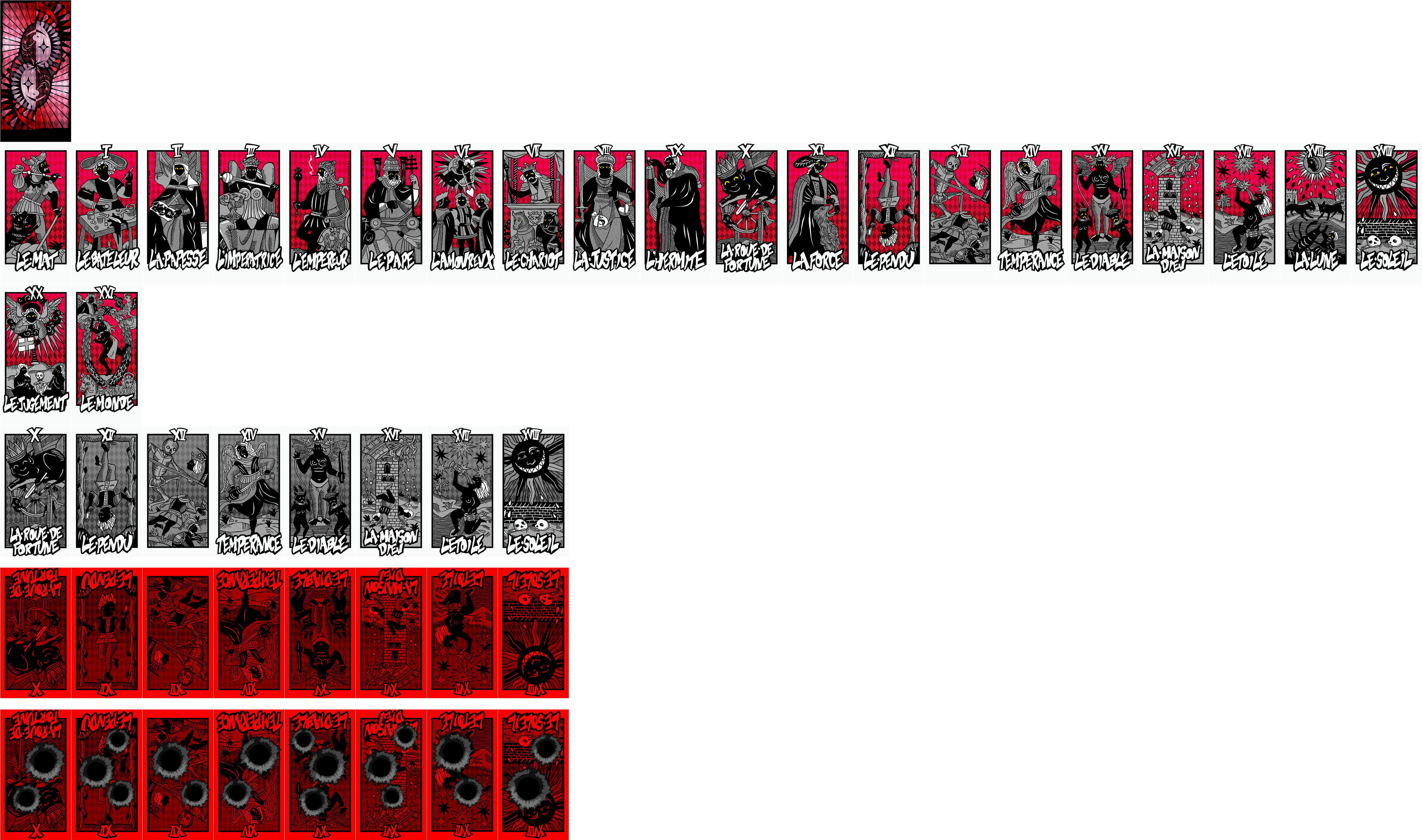 Click For Full Sized Image Tarot Cards - Video Game (5141x3079), Png Download