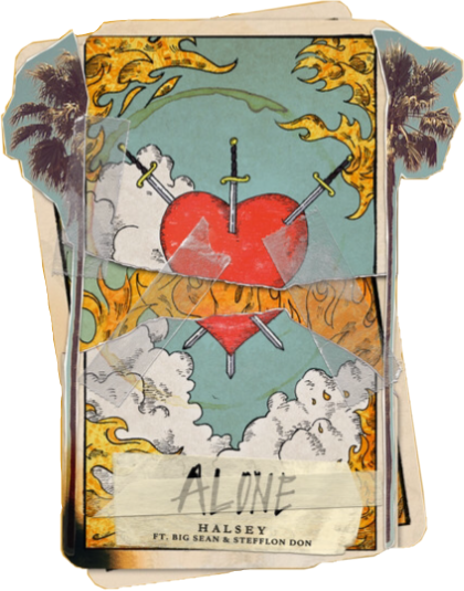 Report Abuse - Halsey Alone Album (420x535), Png Download