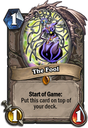 Tarot Cards To Hearthstone - Hearthstone Weird Cards (305x425), Png Download