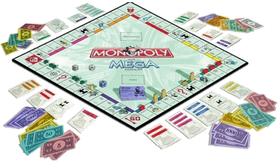 Monopoly Game - Mega Monopoly (400x400), Png Download