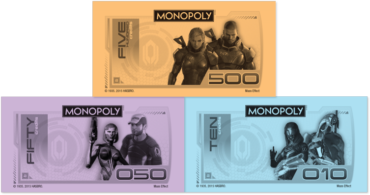 Mass Effect N7 Collector's Edition Is Available At - Monopoly Money Set Of 3 Tea Towels (800x443), Png Download