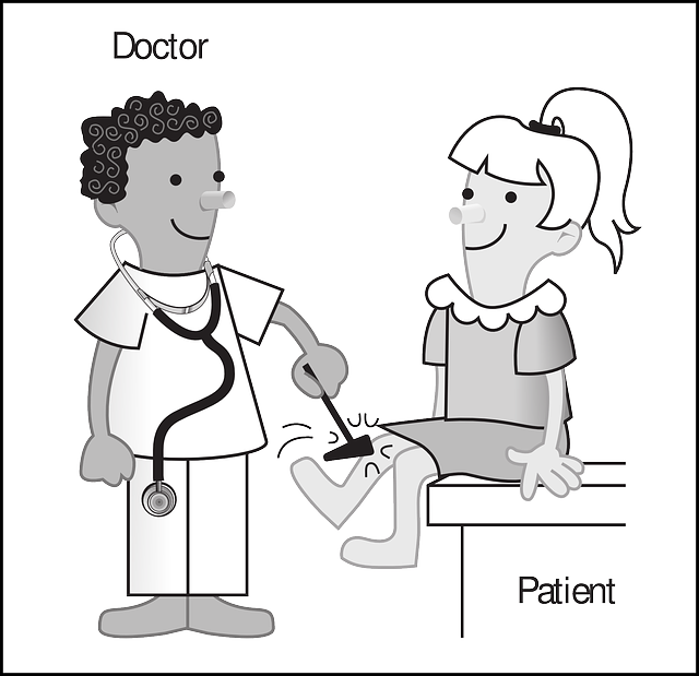 Reflexes, Human, Doctor, Patient, Medicine - Doctor And Patient Clipart (640x619), Png Download
