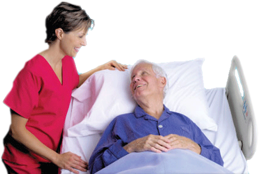 Our Professional Team Dedicated To The Welfare And - Nurse With Patient Png (531x357), Png Download