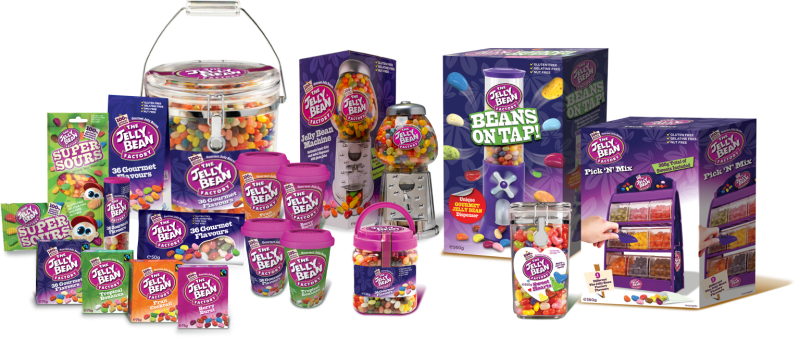 Established In 1998 By Father And Son Team, Peter And - Jelly Bean Factory Machine With 600g Of Jelly Beans (800x338), Png Download