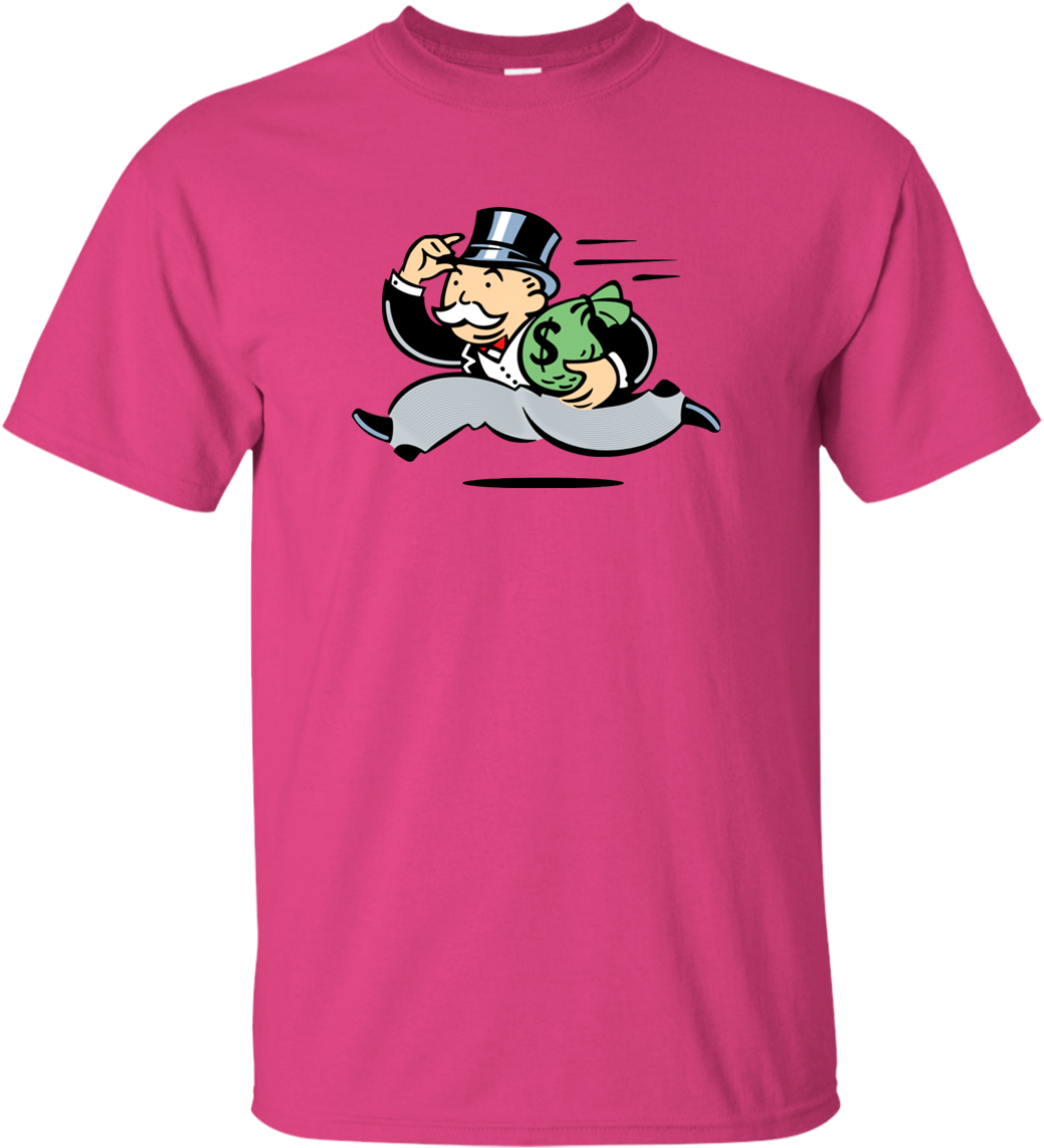 Wealthy Money Tycoon Rich Monopoly Robber Baron Funny - Monopoly 1999 Parker Brothers With Winning Money Bag (1155x1155), Png Download