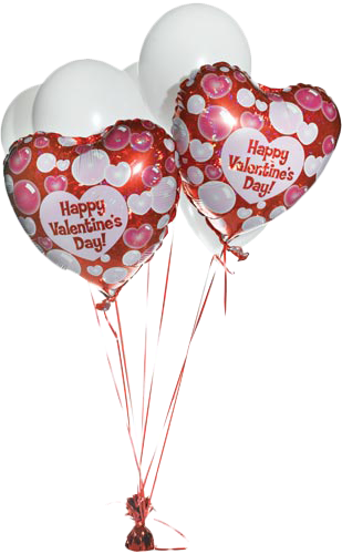 Valentine Day Png - 46cm Bubbles Valentine Holographic Balloon (1 Ct) (309x500), Png Download